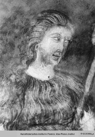 Biblische und hagiographische Szenen, Fabeln, Jagd-, Kampf- und Monatsdarstellungen (v. d. Rest. 1978/79) : Adam und Eva bei der Arbeit