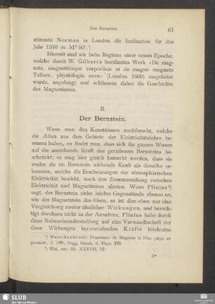 II. Der Bernstein
