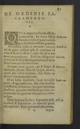 De ordinis sacramento. VII.