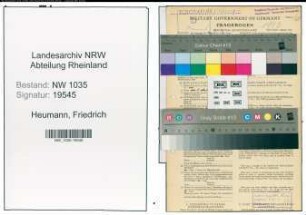 Entnazifizierung Friedrich Heumann , geb. 15.12.1900 (Bergmann)