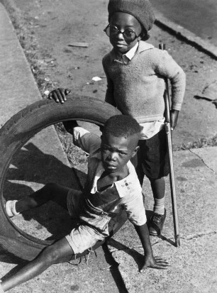 Zwei Jungen, Harlem, New York