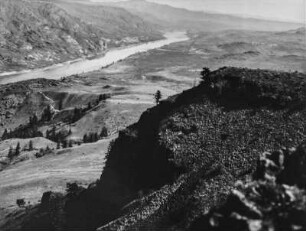 Columbia Valley : Blick in das Columbia Valley bei Grand Coulee mit dem Columbia River