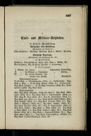 Civil-und Militair-Behörden