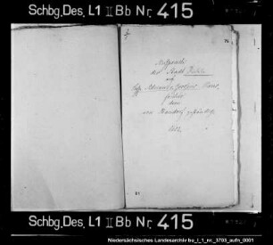 Anspruch der Stadt Rinteln auf das Haus des Caspar Adrian von Zerßen