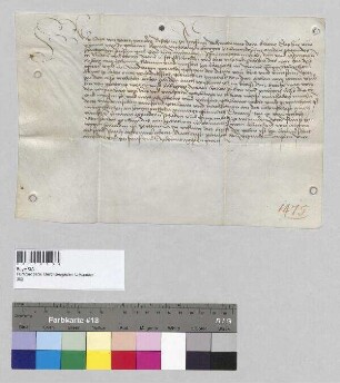 Bischof Sixtus von Freising belehnt den Hans Viehhauser, Bürger zu Landshut, mit Zehntanteilen zu [Groß-]Katzbach, Pfarrei Grüntegernbach.; S: Bischof Sixtus von Freising