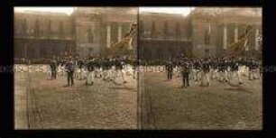 Ovationen deutscher Schützen an der Residenz, Max-Joseph-Platz, München