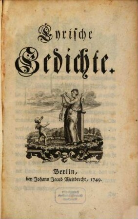 Lyrische Gedichte