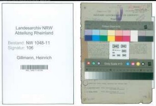 Entnazifizierung Heinrich Gillmann , geb. 05.02.1892 (Revisor)
