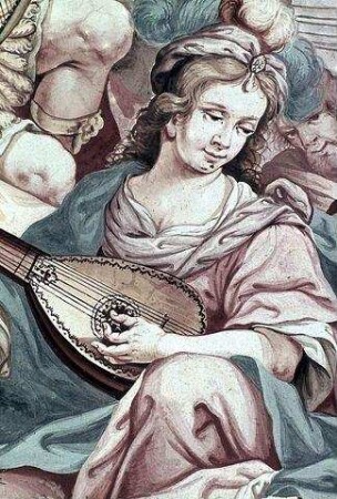 König David spielt Harfe