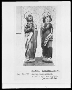 Maria und Johannes (Teil einer Kreuzigungsgruppe)
