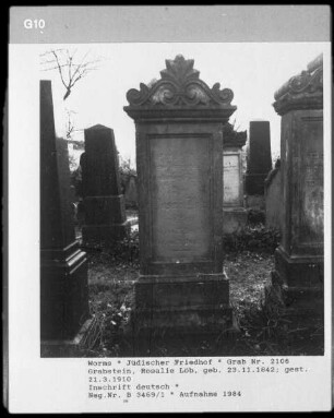 Grabstein von Rosalie Löb (gestorben 1910.03.21)