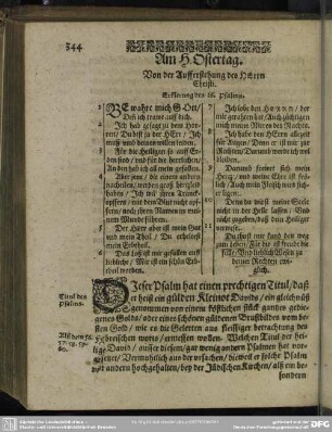 Am H. Ostertag. Von der Auferstehung des HErrn Christi