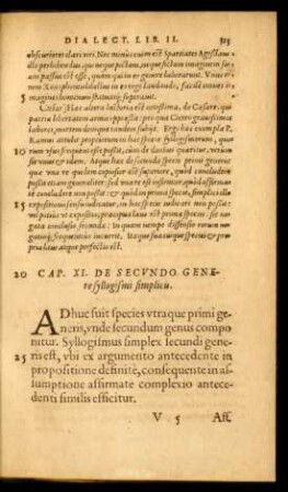 Cap. XI. De Secundo Genere syllogismi simplicis.