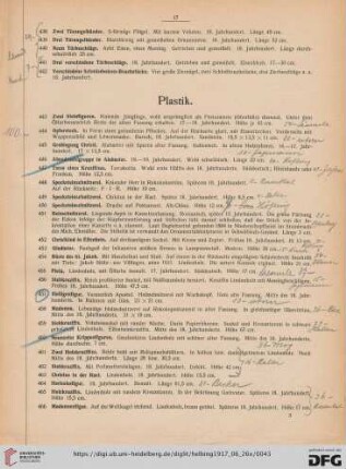 [Plastik, Uhren, Möbel, etc.] (Nr. 443-654)