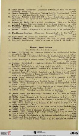 Roma. Nummi familiares (Nr.43-115)