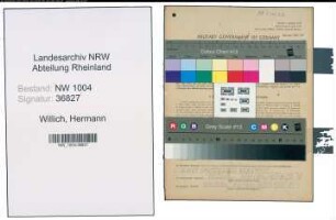Entnazifizierung Hermann Willich , geb. 01.06.1906 (Maurer)