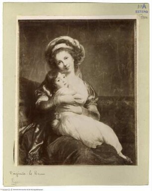 Porträt Madame Vigée-Le Brun mit ihrer Tochter Jeanne-Lucie-Louise, genannt Julie (1780-1819)