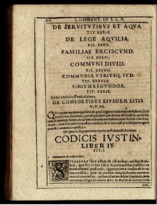 Codicis Iustin. Liber IV