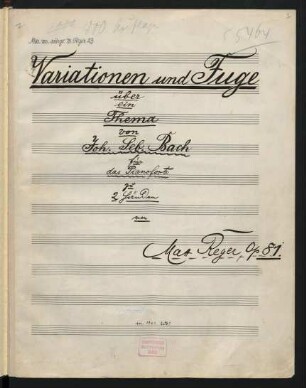 Variationen und Fugen; pf; h-Moll; op.81