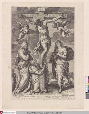 [Christus am Kreuz, umgeben von Maria, Maria Magdalena und Johannes]