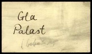 Fundzettel Gla Palast