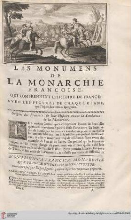 Les Monumens De La Monarchie Françoise