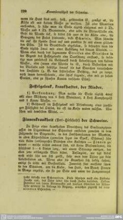 Fesselgelenk, krankhaftes, der Rinder