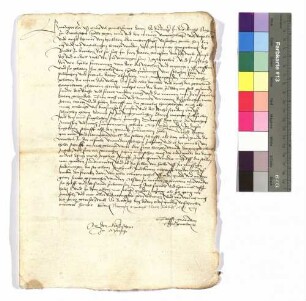 Graf Kraft von Hohenlohe an Erzbischof von Mainz.