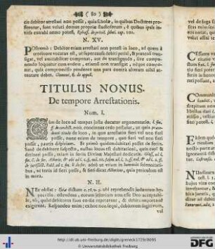 Titulus Nonus.