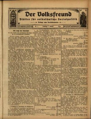 Ausgabe vom Sonntag, den 03. Januar 1915.
