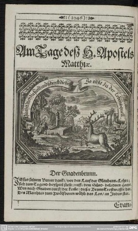 Am Tage deß H. Apostels Matthiae