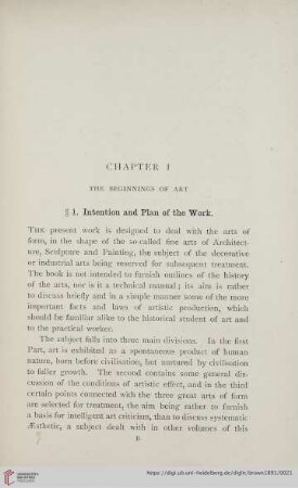 Part I: Art as the expression of popular feelings and ideals