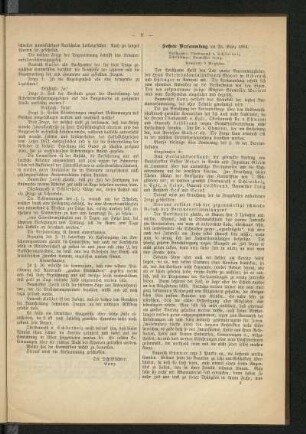 Sechste ordentliche Versammlung am 26. März 1881