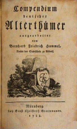 Compendium deutscher Alterthümer