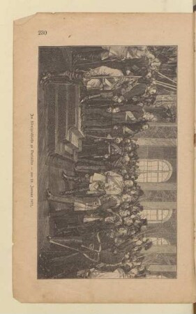 Im Königsschlosse zu Versailles - am 18. Januar 1871