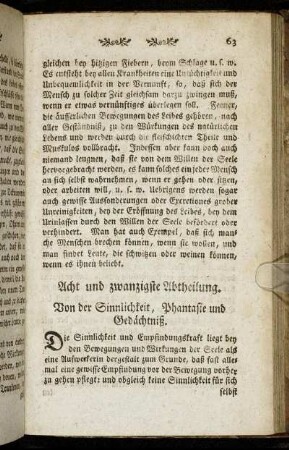 Acht und zwanzigste Abtheilung.