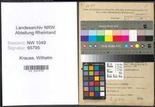 Entnazifizierung Wilhelm Krause , geb. 09.02.1902 (Verwaltungsbeamter)