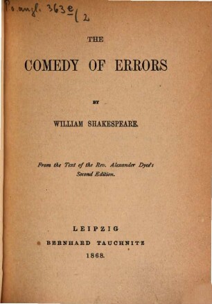 The plays of William Shakespeare : in 37 parts, 2