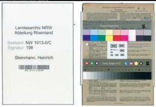 Entnazifizierung Heinrich Steinmann , geb. 06.05.1897 (Kaufmann)