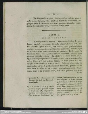 Caput V. De Eloquentia