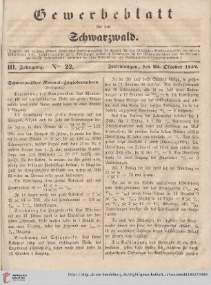 Nro. 22 (22. Oktober)
