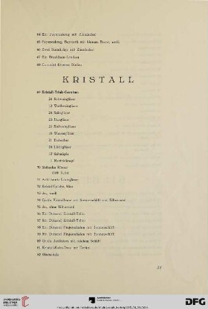 Kristall (Nr. 69-99a)