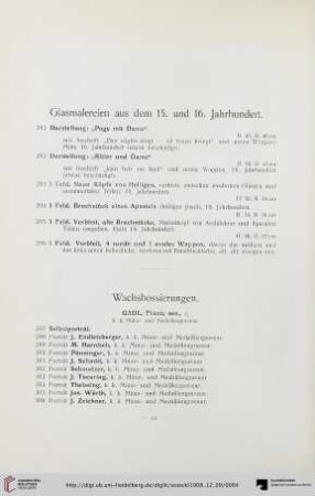 Glasmalereien aus dem 15. und 16. Jahrhundert (Nr. 291-296)