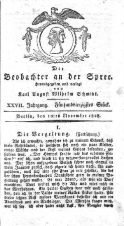45. Stueck, 10. November 1828
