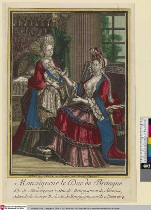 Monseigneur le Duc de Bretagne [...] est né le 25.e juin 1704
