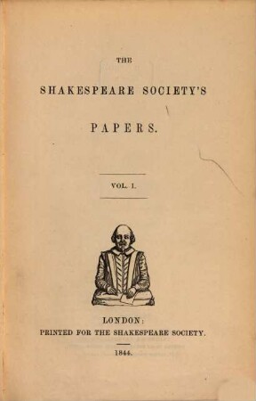 The Shakespeare Society's papers. 1