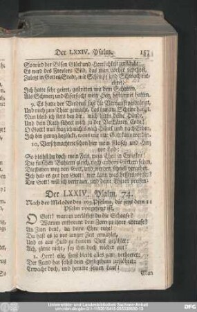 Der LXXIV. Psalm. 74.