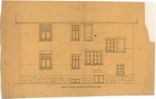 Billing, Hermann; Esslingen, Mühlberger Str. 29 (früher Panoramastr.); Haus Schwarz - Rückfassade (Ansicht)