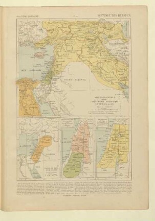 Asie occidentale pendant l'Hégémonie assyrienne (IX-VIIe siècle av. J.C.), Empire de David et de Salomon, Royaumes de Juda et d'Israël, Palestine au temps. de Jésus - Christ