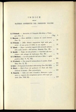 Indice Delle Materie Contenute Nel Presente Volume